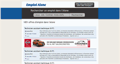 Desktop Screenshot of emploiaisne.com